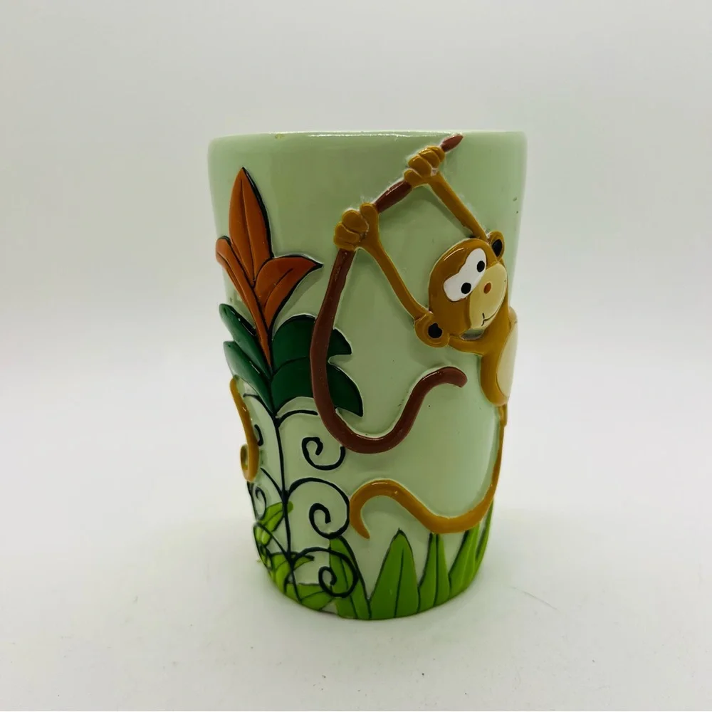 NWT Monkey Kingdom Cup Plastic Tropical Vintage